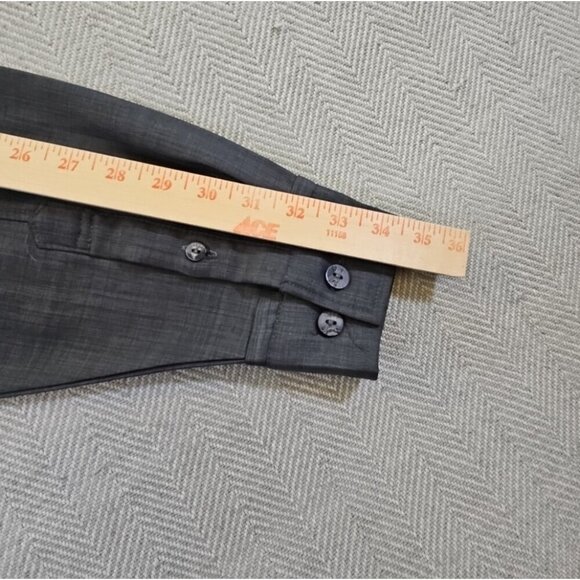 Steve Harvey Shirt Men's Large Gray Button Up Rayon Flip Cuff 2 Pockets EUC - Picture 13 of 15